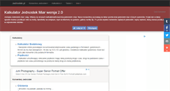 Desktop Screenshot of kalkulator.jednostek.pl